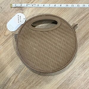 Melie Bianco Taupe Lola Bag with Crossbody Strap